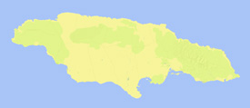 Range map of Eleutherodactylus johnstonei